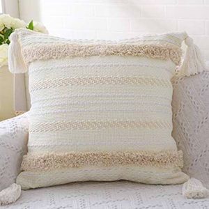 Two Boho, Moroccan Fringe Pillow Covers